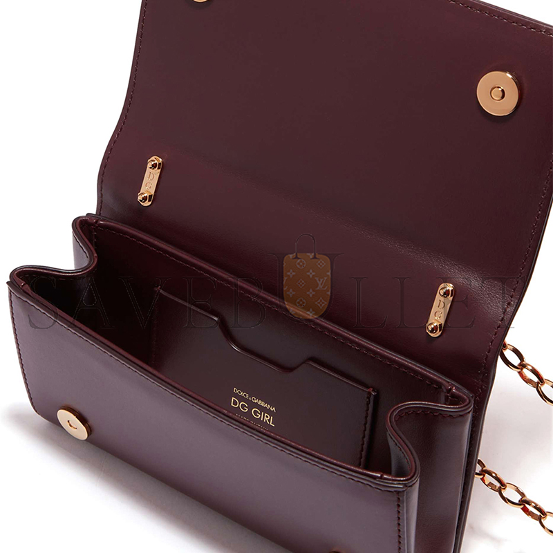 DOLCE GABBANA GIRLS PHONE BAG IN LEATHER  (21*14.5*3cm)